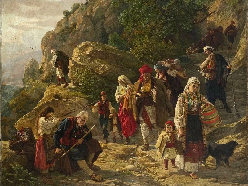 1857-Uroš Predić - Rifugiati dall'Erzegovina